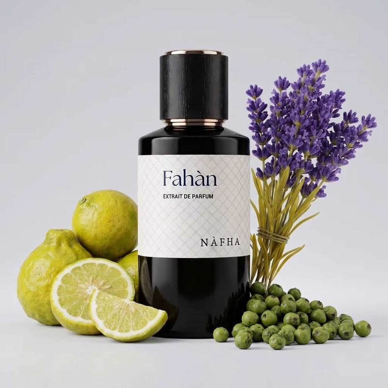 NAFHA Fahan Perfume - Fragrance Notes Featuring Raw Bergamot, Lavender, and Spice