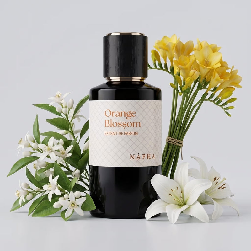 NAFHA Orange Blossom Perfume - Fragrance Notes Featuring Fresh Neroli, Yellow Freesia, and White Lily