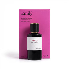 NAFHA Emily Perfume - Premium Vibrant Pink Retail Packaging Box and 50ml Bottle