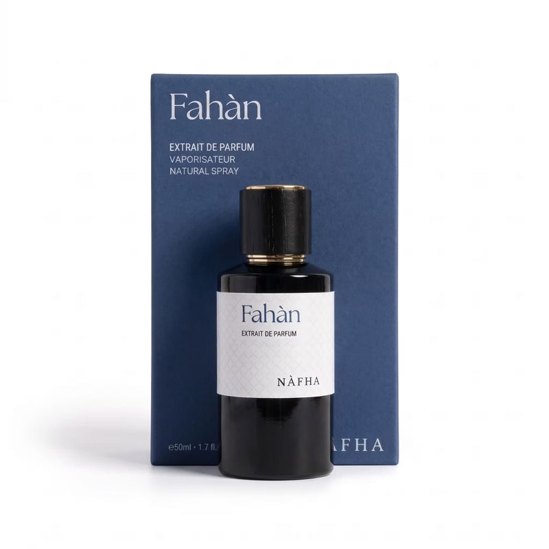 NAFHA Fahan Perfume - Premium Blue Retail Packaging Box and 50ml Bottle